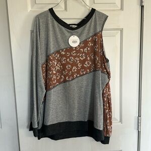 NWT Haptics Cold Shoulder Top size 2x